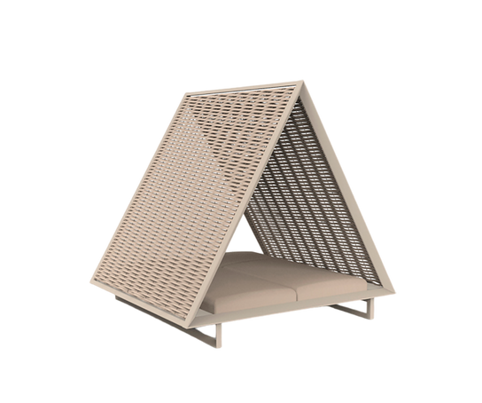 Vineyard Daybed Woven Rope Roof | Vondom