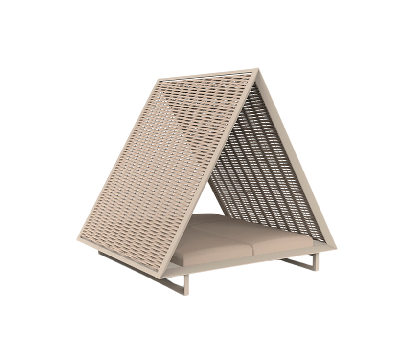 Vineyard Daybed Woven Rope Roof | Vondom