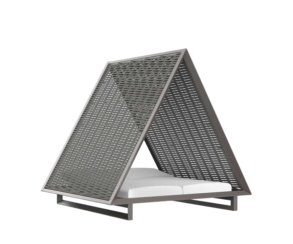 Vineyard Daybed Woven Rope Roof | Vondom