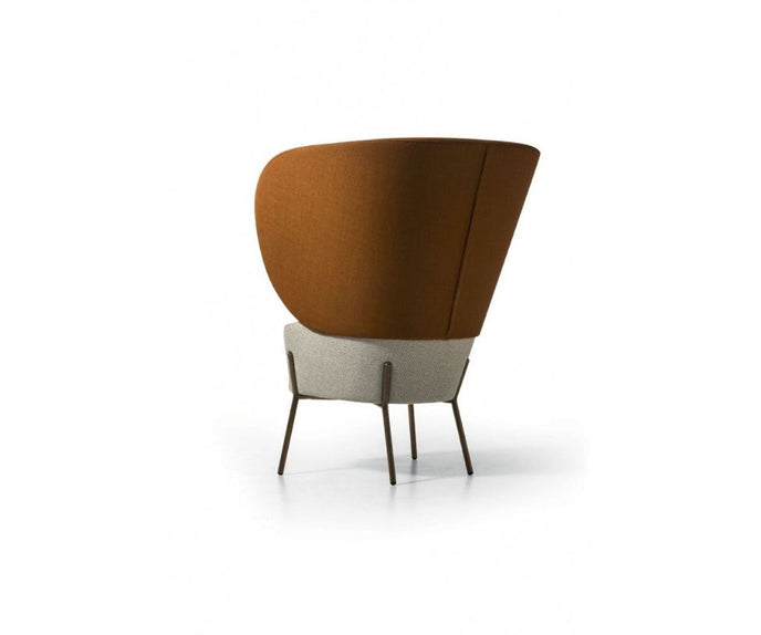 High end Wam 1571 Bergère Lounge Chair by Bross Italy Casa Design
