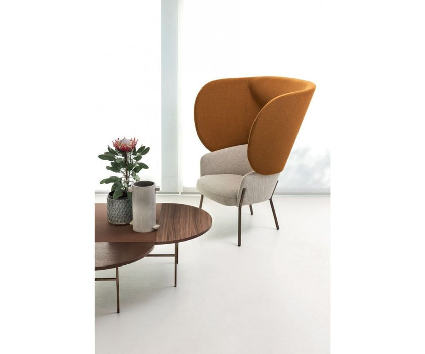 High end Wam 1571 Bergère Lounge Chair by Bross Italy Casa Design