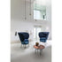 High end Wam 1571 Bergère Lounge Chair by Bross Italy Casa Design