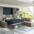 High end Tango Wall Bed With Sectional by Clei Casa Design