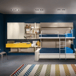 High end Kali Wall Bunk Bed With Sofa by Clei Casa Design