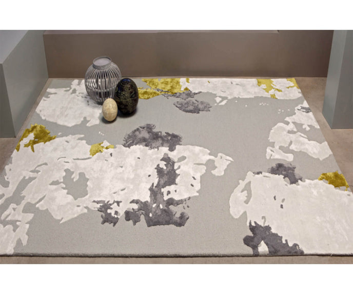 High end World Rectangular Rug by Serge Lesage Casa Design