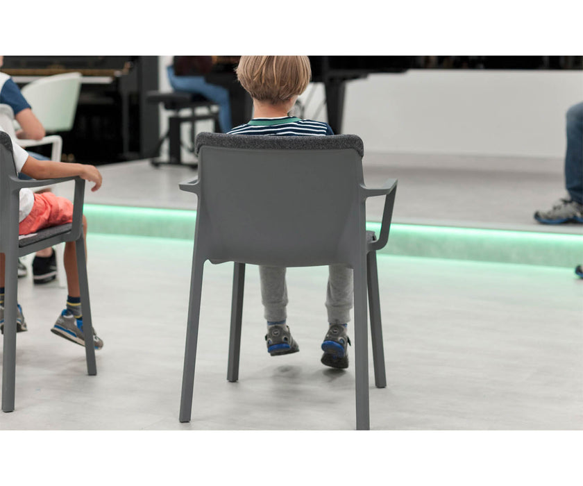 High end LP padded Dining Armchair by Kristalia Casa Design