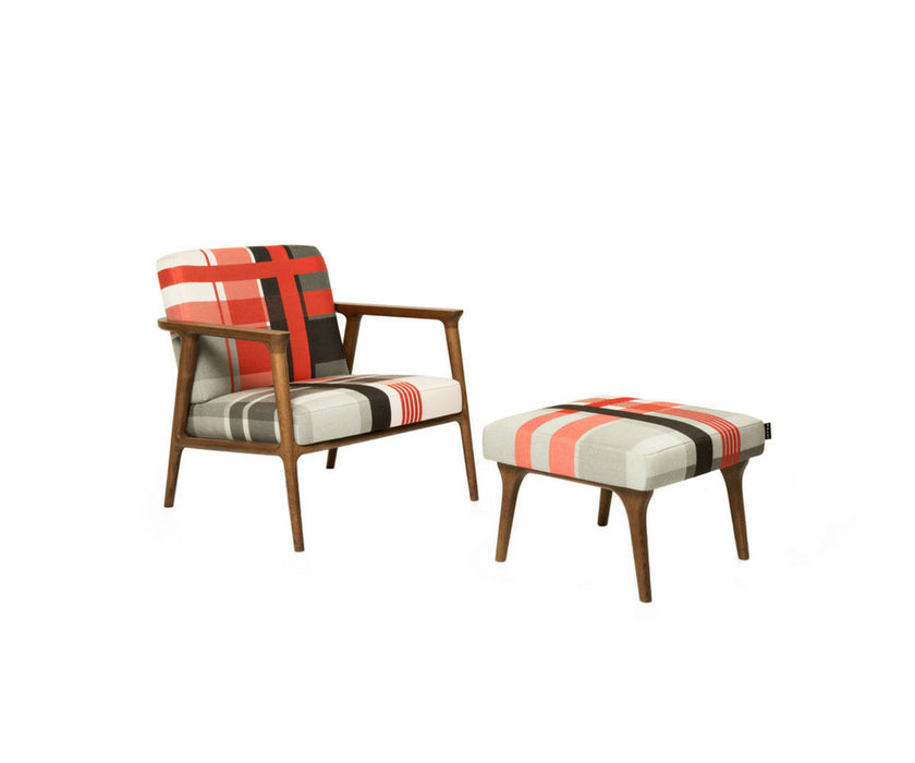 Moooi Zio Lounge Armchair Oak Frame