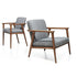 Moooi Zio Lounge Armchair Oak Frame