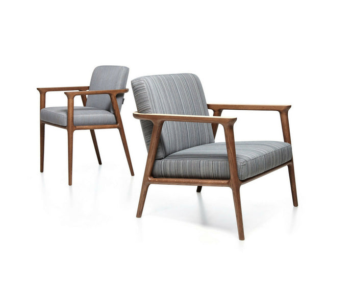 Moooi Zio Lounge Armchair Oak Frame