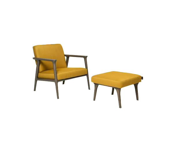 Moooi Zio Lounge Armchair Oak Frame
