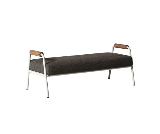 Zoe Open Air Wood Bench Meridiani