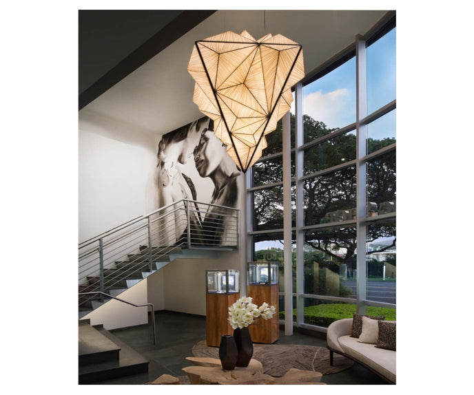 Zooid Diamond Pendant Light Aqua Creations