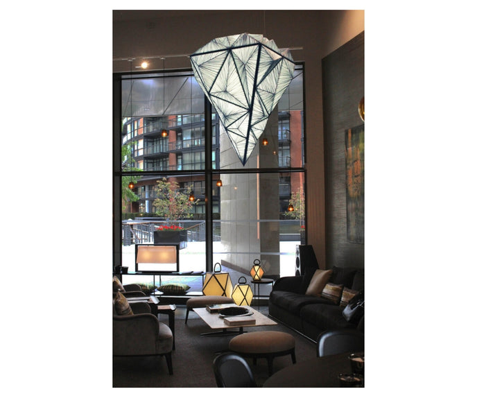 Zooid Diamond Pendant Light Aqua Creations