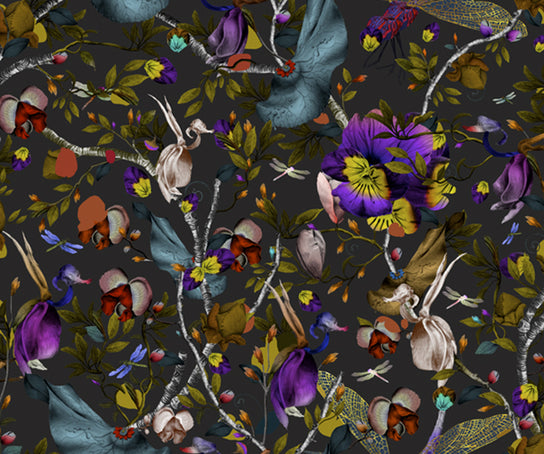 Biophillia Dark Slate Rectangular Rug Moooi