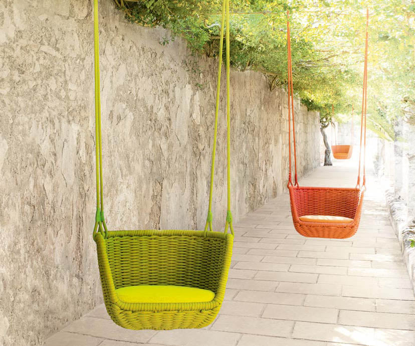 High-End Swing Adagio Outdoor Suspended Seat by Paola Lenti Casa Design Group