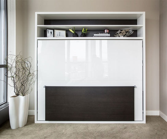 High end Adam Wall Bed With Desk by Clei Casa Design