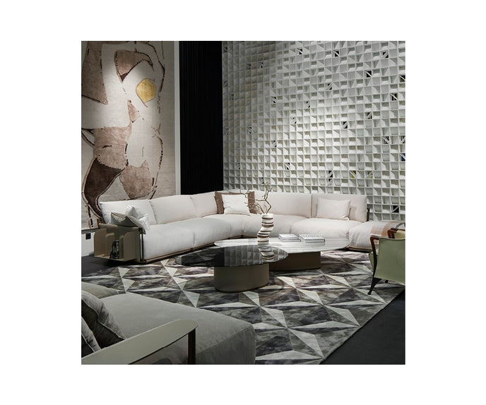 Adam Sectional Sofa by Giorgetti modular Italian sectional sofa with metal frame and removable upholstery | Casa Design Group