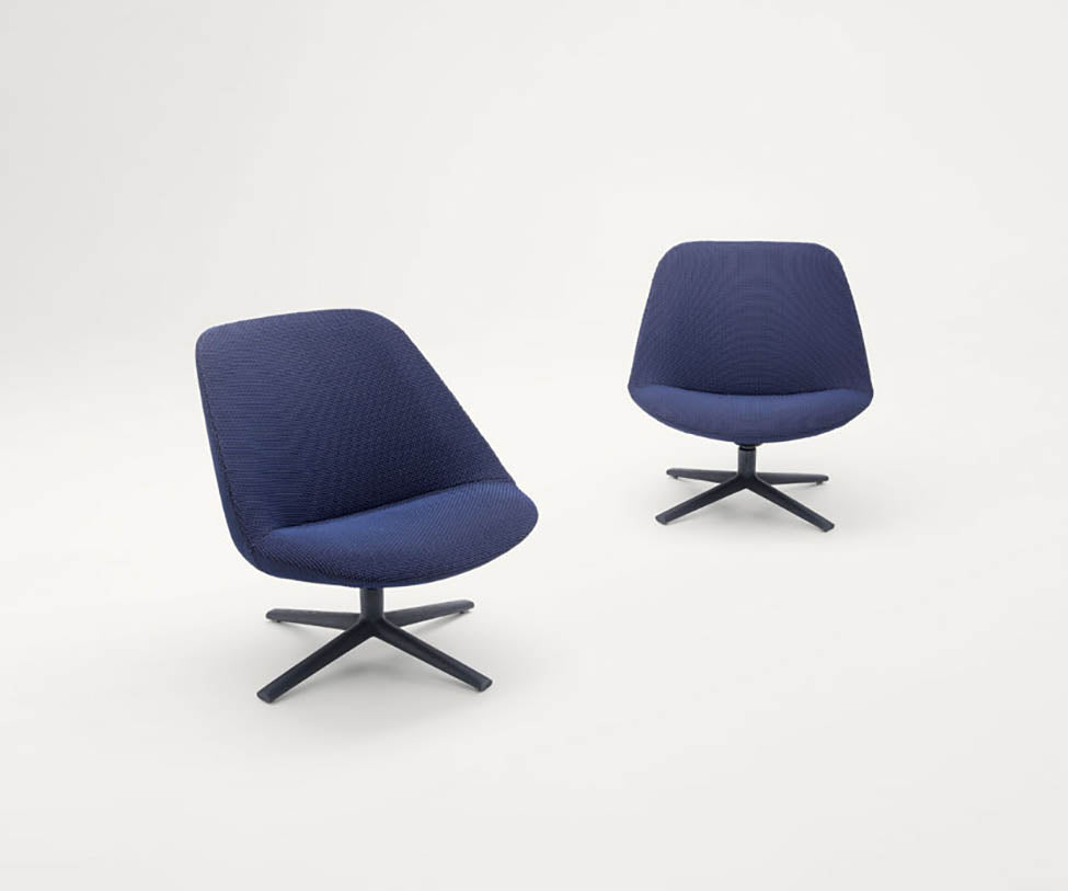 Contemporary and Functional Adele Swiveling Lounge Chair by Paola Lenti Casa Design Group