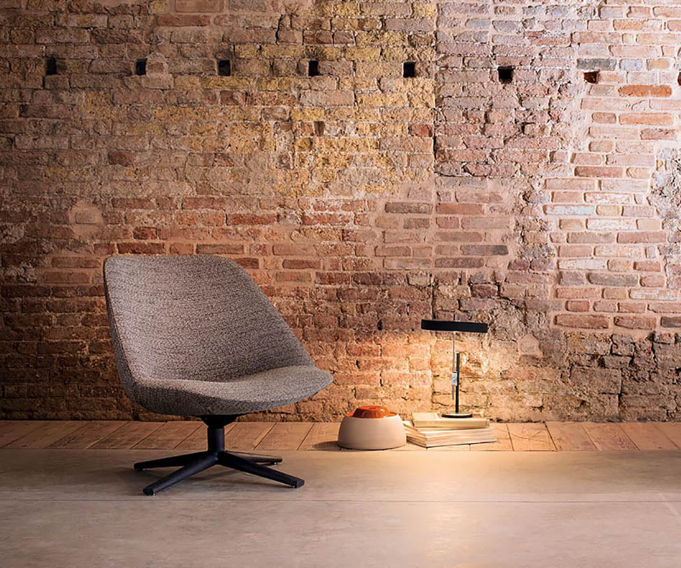 Contemporary and Functional Adele Swiveling Lounge Chair by Paola Lenti Casa Design Group