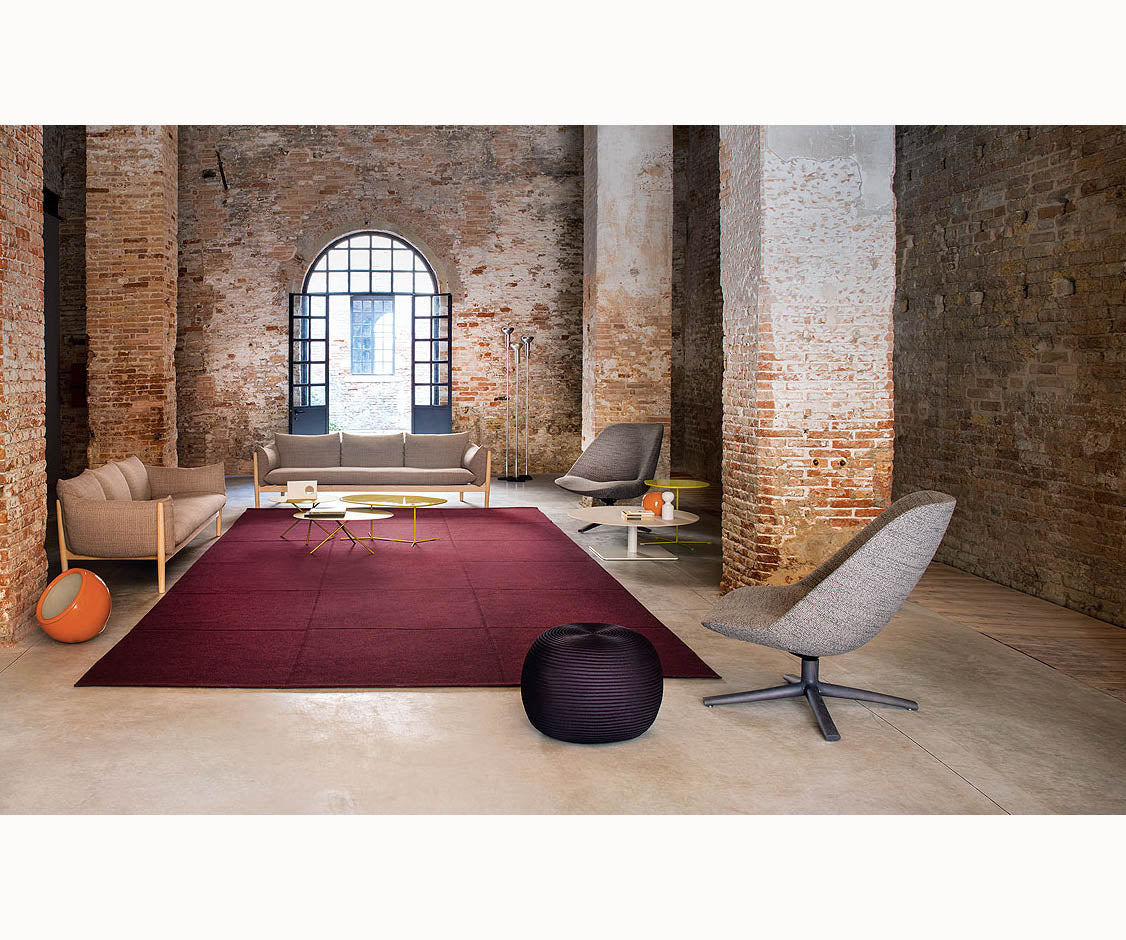 Contemporary and Functional Adele Swiveling Lounge Chair by Paola Lenti Casa Design Group