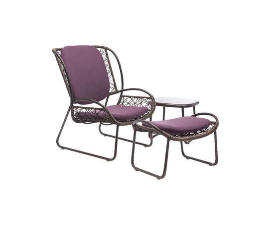 Kenneth Cobonpue Adesso Ottoman Purple