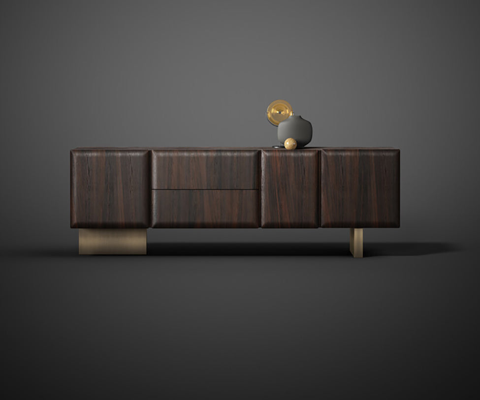 Luxury Aiko Sideboard by Emmemobili with refined wood detailing – Casa Design Group