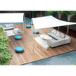 Luxury Ala Outdoor Sunshade by Paola Lent with Sliding or Fixed Shading Sail Casa Design Group