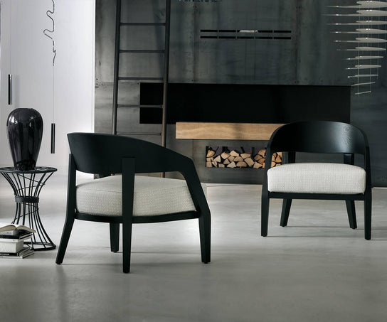 Porada Alba Armchair Solid Ash and Fabric