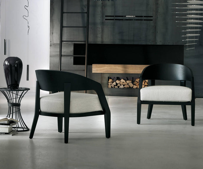 Porada Alba Armchair Solid Ash and Fabric
