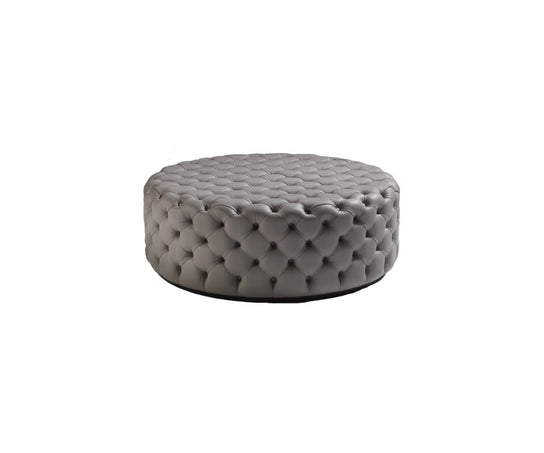 Porada Alcide Pouf Oval with Capitonné