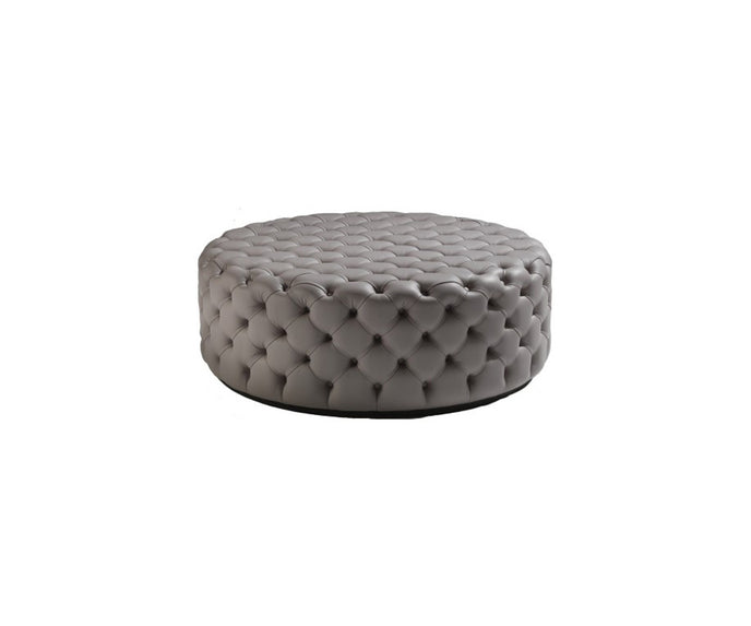 Porada Alcide Pouf Oval with Capitonné