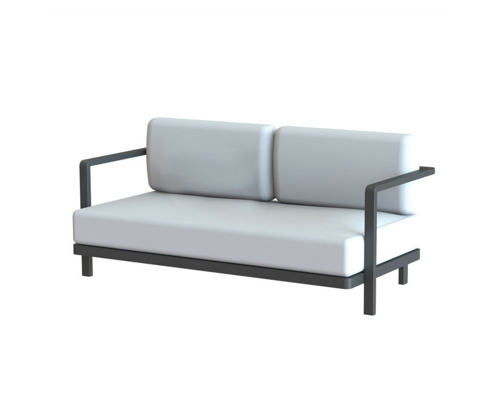 Luxury Aluminum Frame Alura Outdoor Lounge 2-Seater Sofa by Royal Botania | Casa Design Group