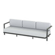 Modern Aluminium Frame Alura Outdoor Lounge 3-Seater Sofa by Royal Botania | Casa Design Group
