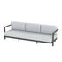Modern Aluminium Frame Alura Outdoor Lounge 3-Seater Sofa by Royal Botania | Casa Design Group