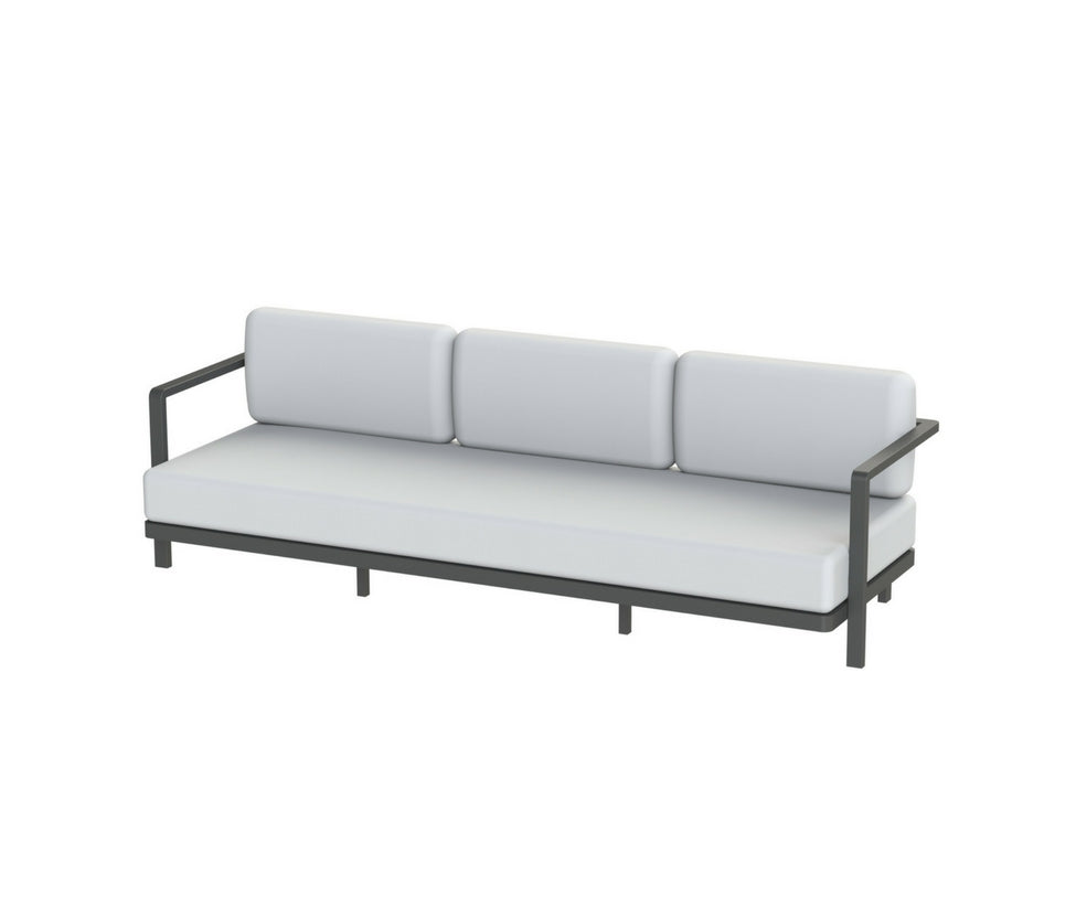 Modern Aluminium Frame Alura Outdoor Lounge 3-Seater Sofa by Royal Botania | Casa Design Group