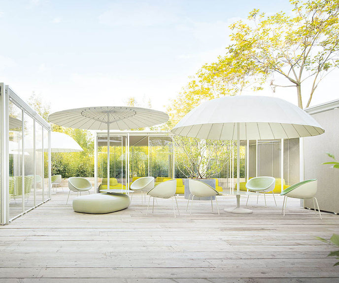 Stainless Steel Base Luxury Amable Outdoor Chair by Paola Lenti Casa Design Group