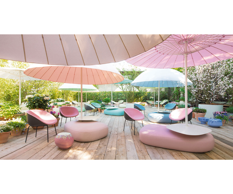 Stylish Amable Outdoor Stackable Lounge Chair by Paola Lenti Casa Design Group