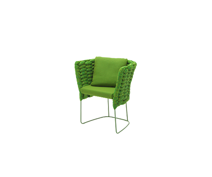 Stylish Stainless Steel Ami Outdoor Dining Chair by Paola Lenti Casa Design Group