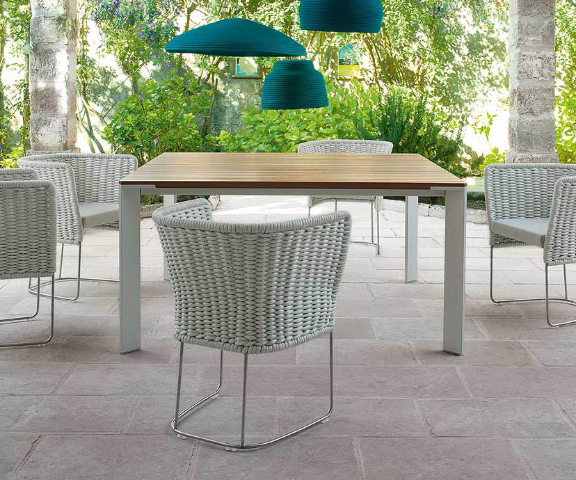 Stylish Stainless Steel Ami Outdoor Dining Chair by Paola Lenti Casa Design Group