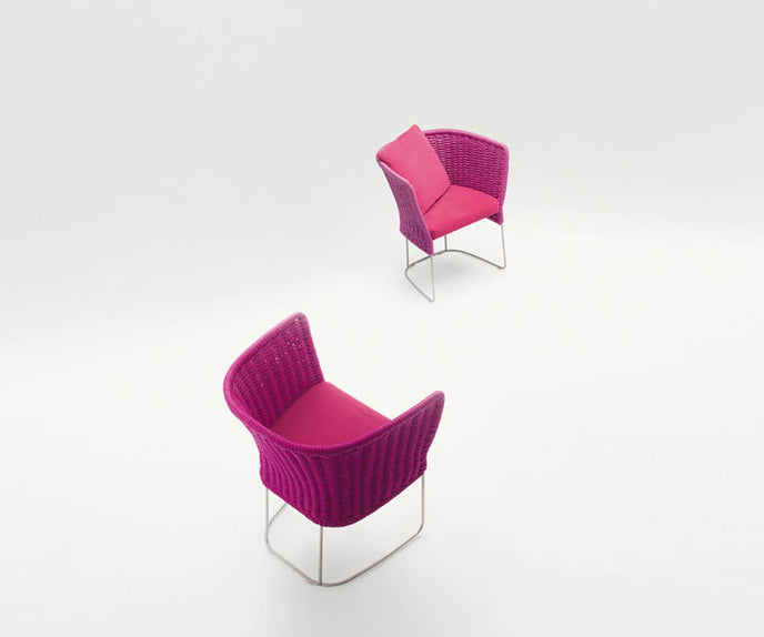 Stylish Stainless Steel Ami Outdoor Dining Chair by Paola Lenti Casa Design Group