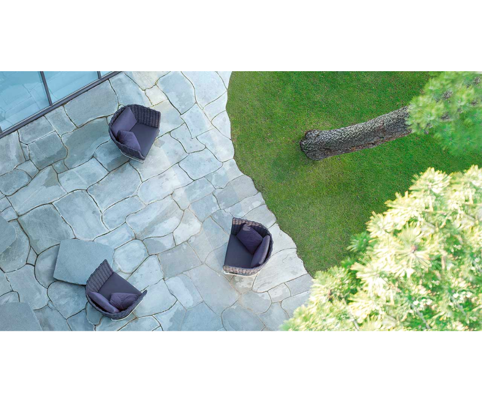 Modern Italian Ami Outdoor Lounge Chair by Paola Lenti Casa Design Group