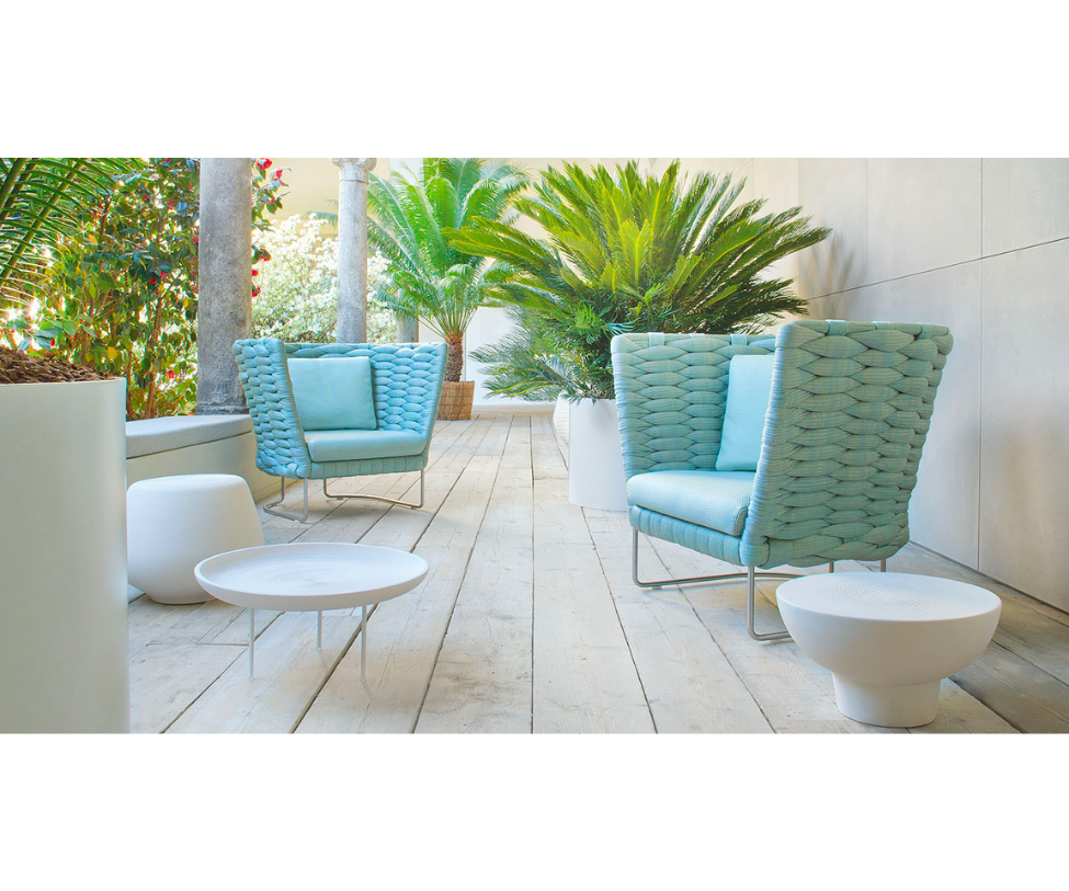 Modern Italian Ami Outdoor Lounge Chair by Paola Lenti Casa Design Group