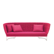 Elegant Handwoven Weaves and Stainless Steel Structure Ami Outdoor Sofa by Paola Lenti Casa Design Group