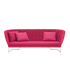 Elegant Handwoven Weaves and Stainless Steel Structure Ami Outdoor Sofa by Paola Lenti Casa Design Group