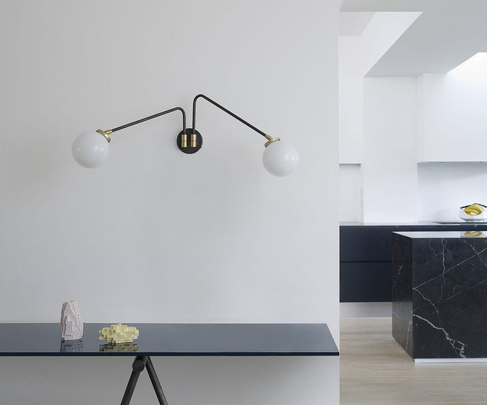 Array Twin Opal Wall Sconce I CTO Lighting
