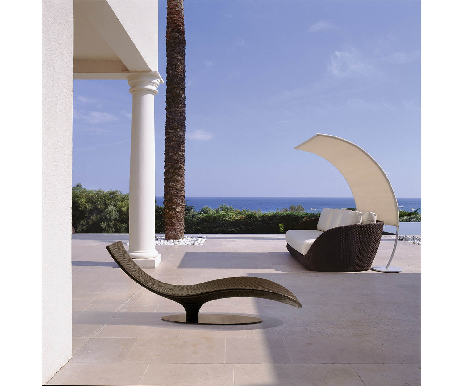 High end Caribe ART. 9578 Chaise Lounge by Roberti Rattan Casa Design