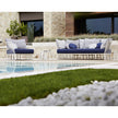 High end Hamptons Graphics ART. 9731 Armchair by Roberti Rattan Casa Design