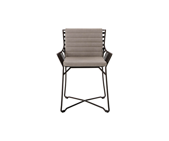 High end Hamptons Graphics ART. 9751 Dining Armchair by Roberti Rattan Casa Design