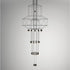 High end Wireflow Chandelier 0375 by Vibia Casa Design
