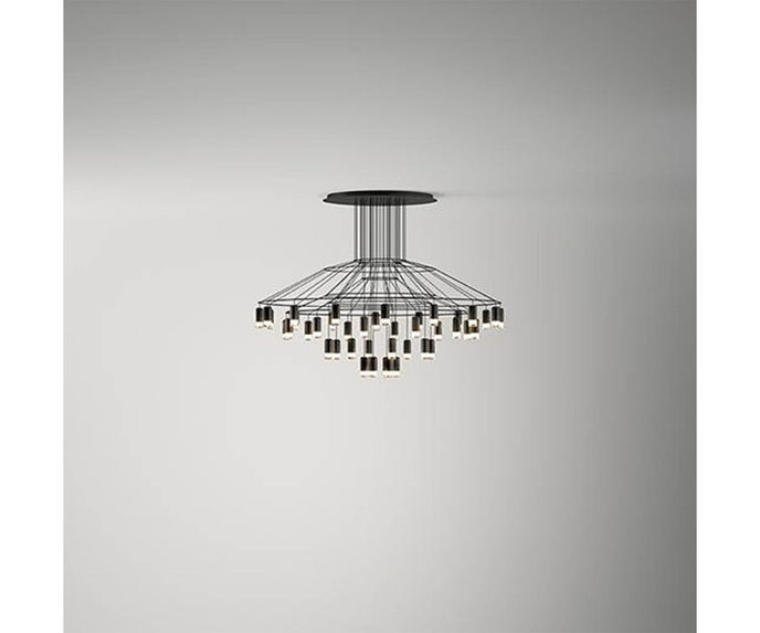 High end Wireflow Chandelier 0376 by Vibia Casa Design